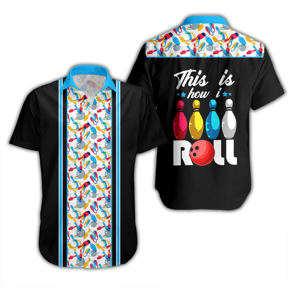 That's How I Roll Bowling Blue Hawaiian Shirt For Men & Women WT9014