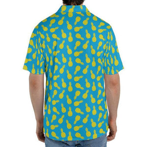 Tropical Pineapple Golf Polo Shirt for Men Moisture Wicking Short Sleeve Vacation Top